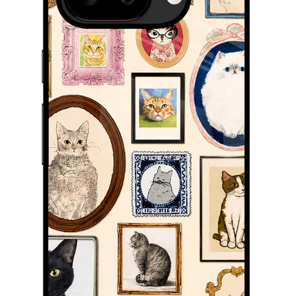 Mirror Cats Google Pixel 9A Glass Case