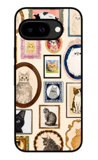 Mirror Cats Google Pixel 9A Glass Case