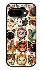 Cool Cat Google Pixel 9A Glass Case