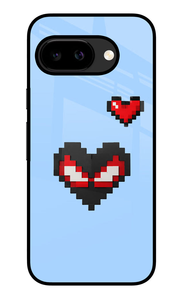 Peter Heart Google Pixel 9A Glass Case