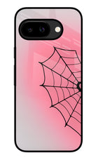 Pink Web Google Pixel 9A Glass Case