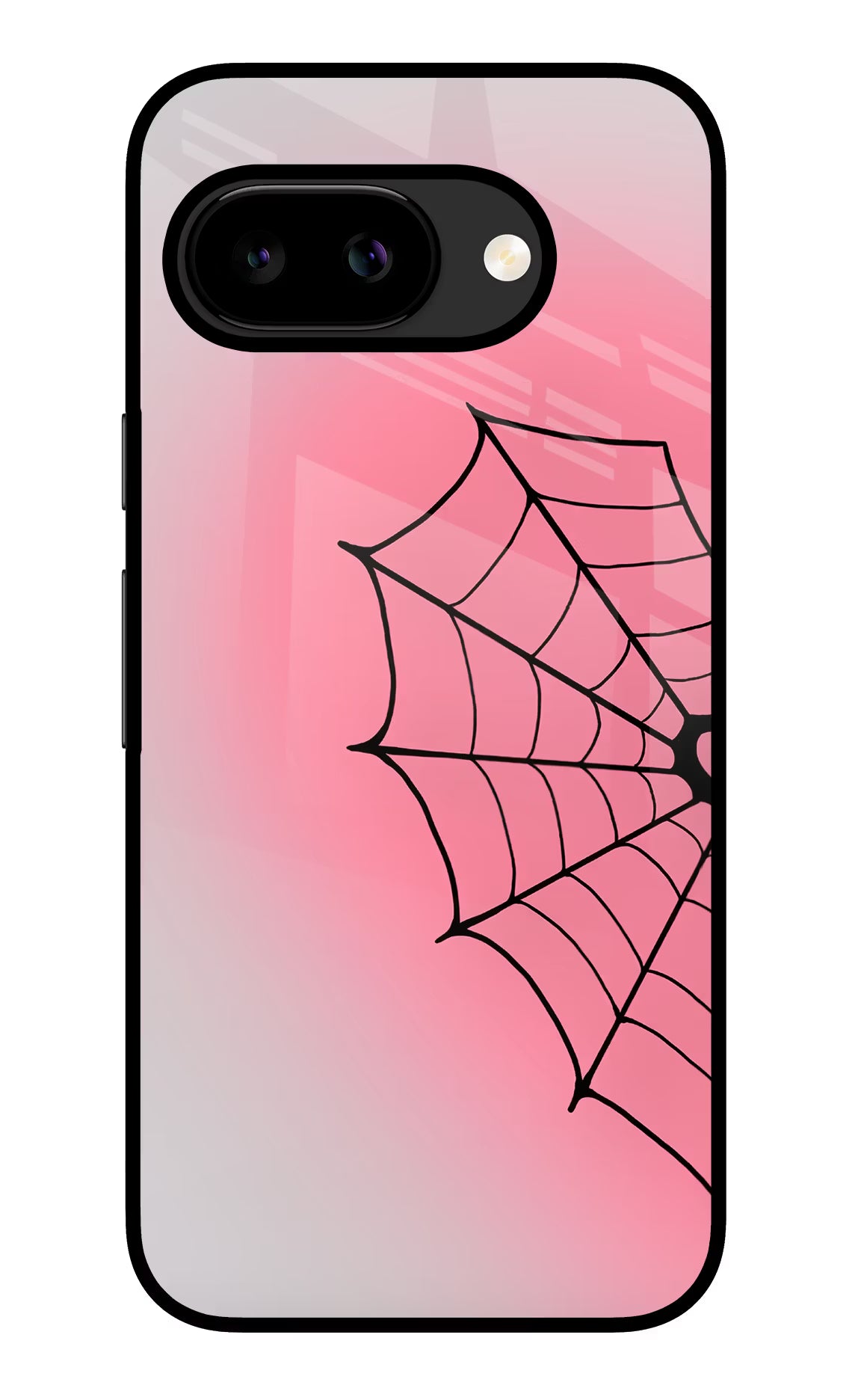 Pink Web Google Pixel 9A Glass Case