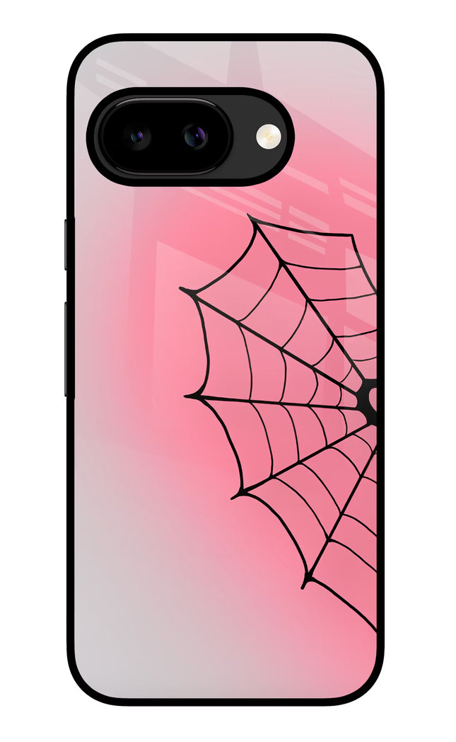 Pink Web Google Pixel 9A Glass Case