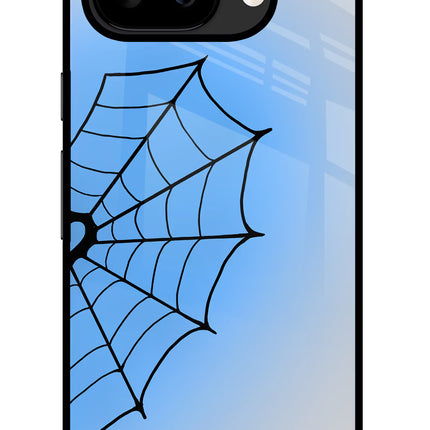 Blue Web Google Pixel 9A Glass Case