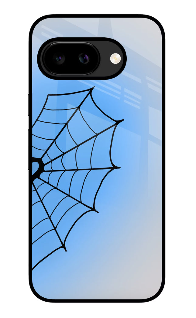 Blue Web Google Pixel 9A Glass Case