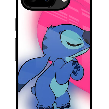 Stitch Hug Google Pixel 9A Glass Case