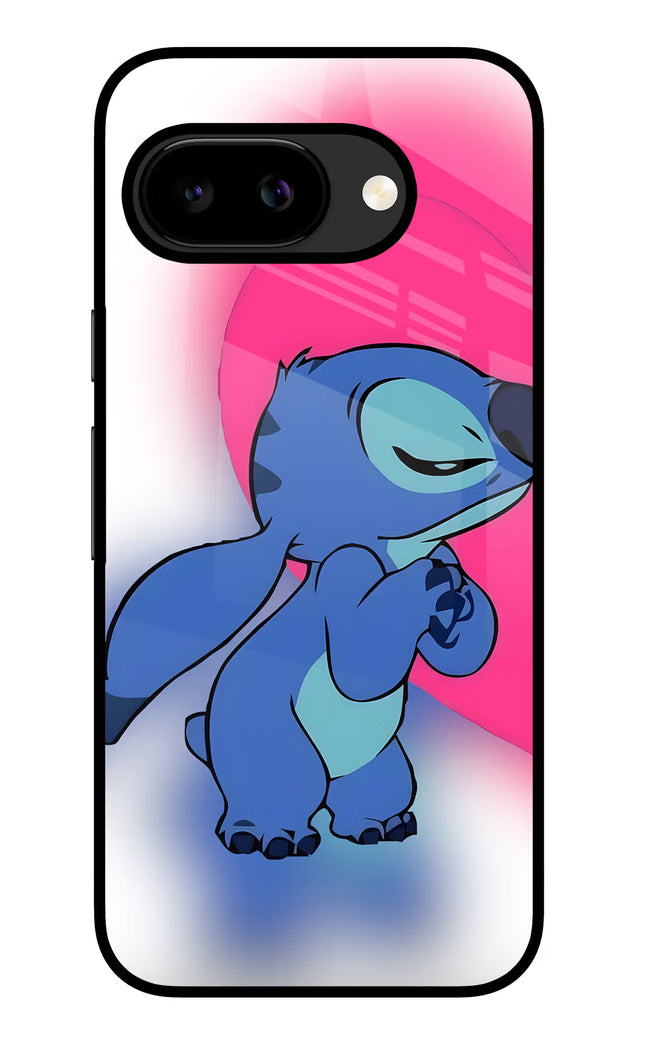 Stitch Hug Google Pixel 9A Glass Case
