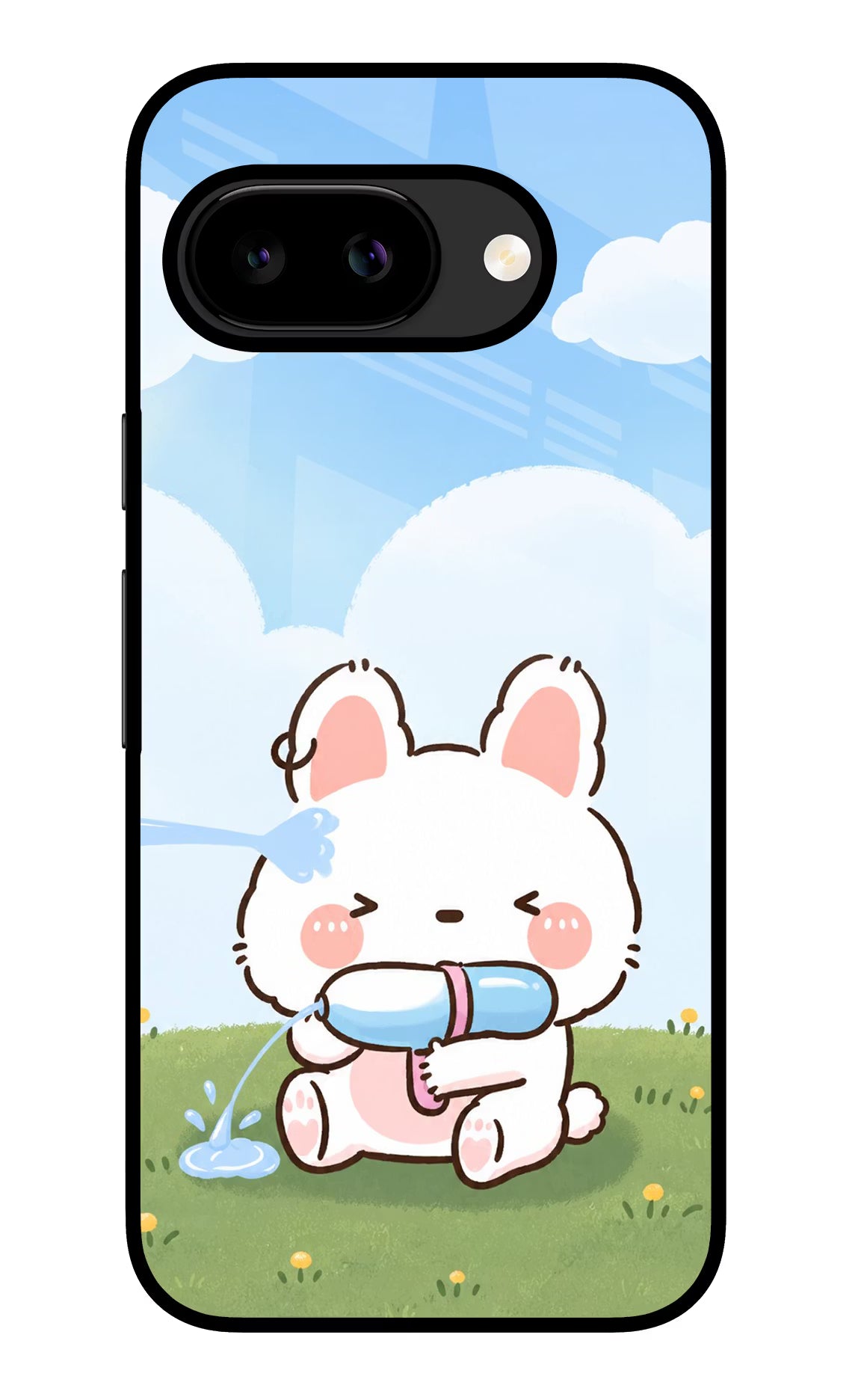 Bunny Treat Google Pixel 9A Glass Case