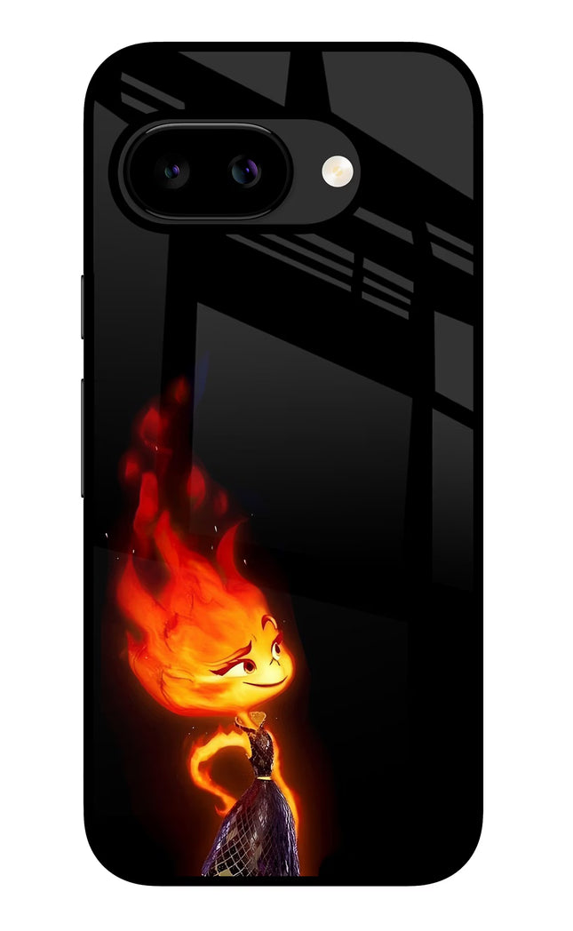 Ember Flame Google Pixel 9A Glass Case