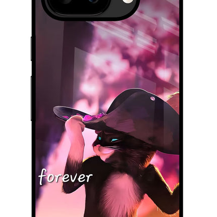Forever Cat Google Pixel 9A Glass Case