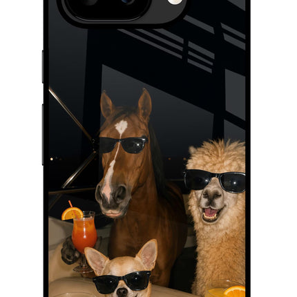 Party Squad Google Pixel 9A Glass Case