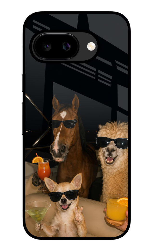 Party Squad Google Pixel 9A Glass Case