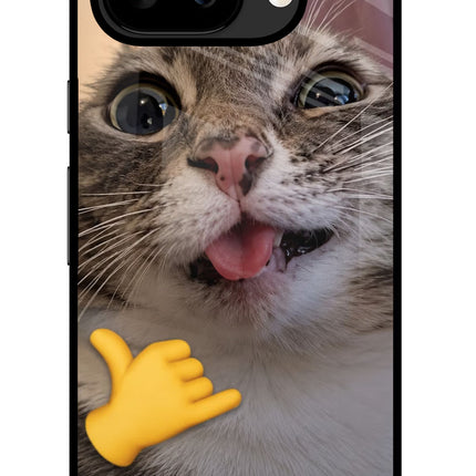 Silly Cat Call Google Pixel 9A Glass Case