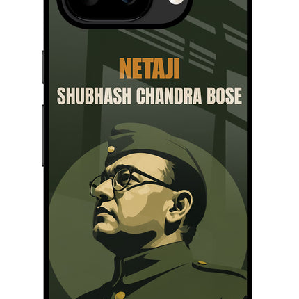 Netaji Legacy Google Pixel 9A Glass Case Back Cover by Casekaro