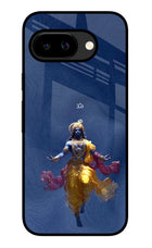 Cosmic Krishna Google Pixel 9A Glass Case