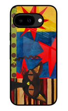 Pop Cat Google Pixel 9A Glass Case