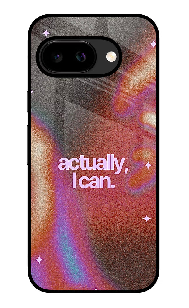 Pink Aura Google Pixel 9A Glass Case Back Cover by Casekaro