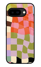 Wavy Grid Google Pixel 9A Glass Case
