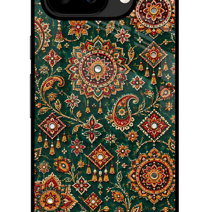 Green Pataka Google Pixel 9A Glass Case