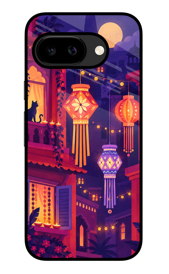 Lantern Lane Google Pixel 9A Glass Case