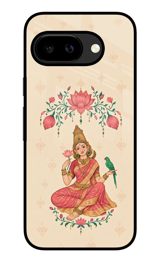 Goddess Lakshmi Google Pixel 9A Glass Case