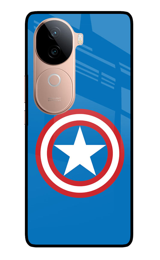 Captain America Logo IQOO Z9s 5G Glass Case
