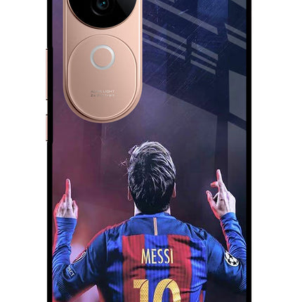 Messi IQOO Z9s 5G Glass Case Back Cover by Casekaro