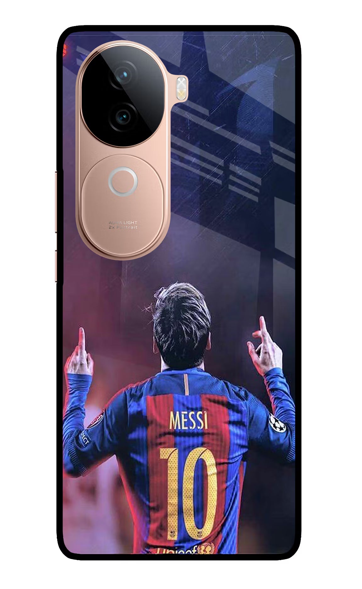 Messi IQOO Z9s 5G Glass Case Back Cover by Casekaro