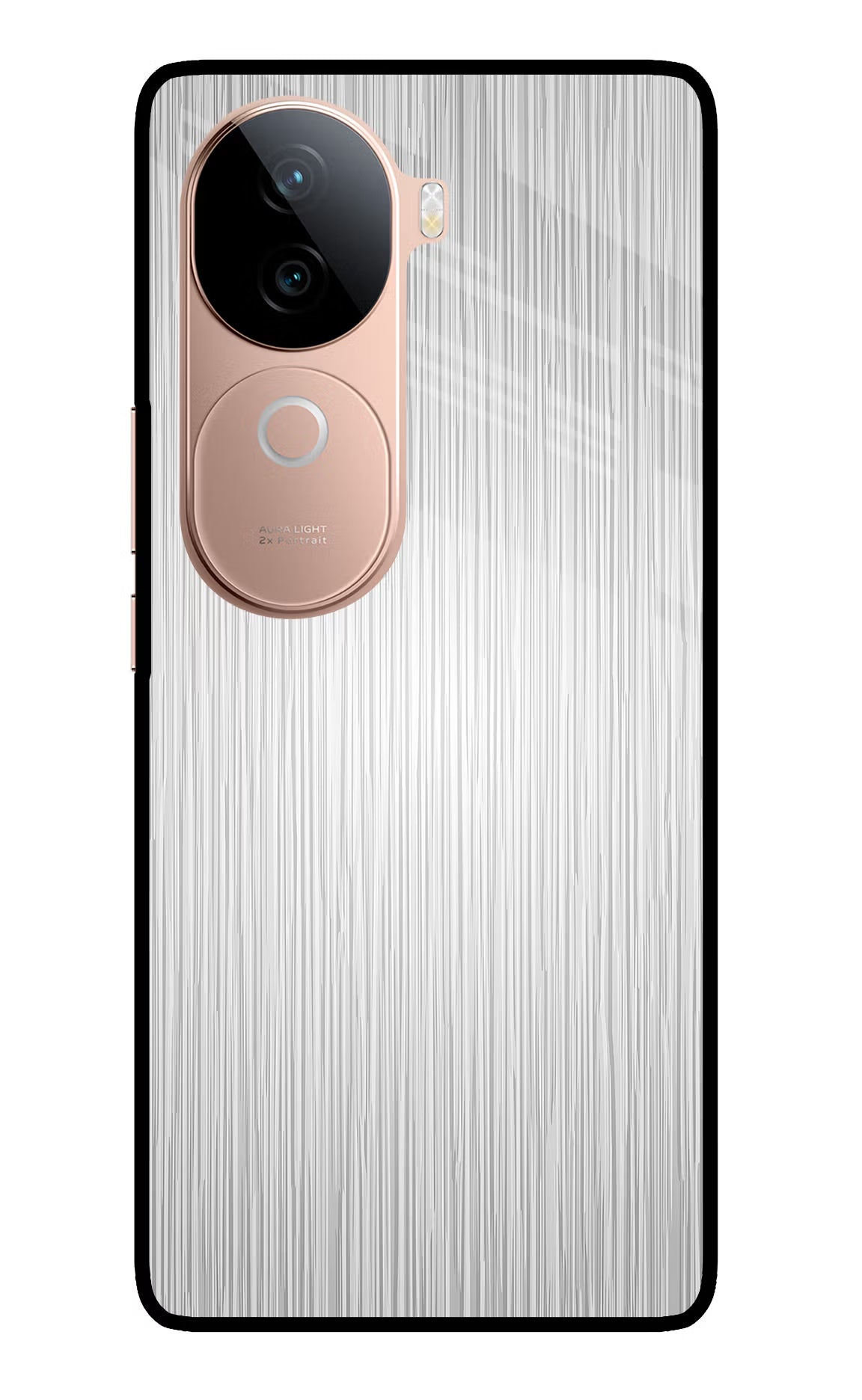 Wooden Grey Texture IQOO Z9s 5G Glass Case Back Cover by Casekaro