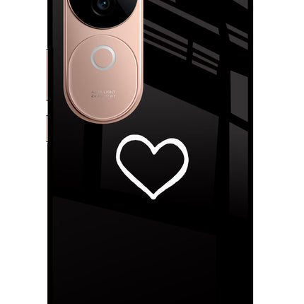 Heart IQOO Z9s 5G Glass Case Back Cover by Casekaro
