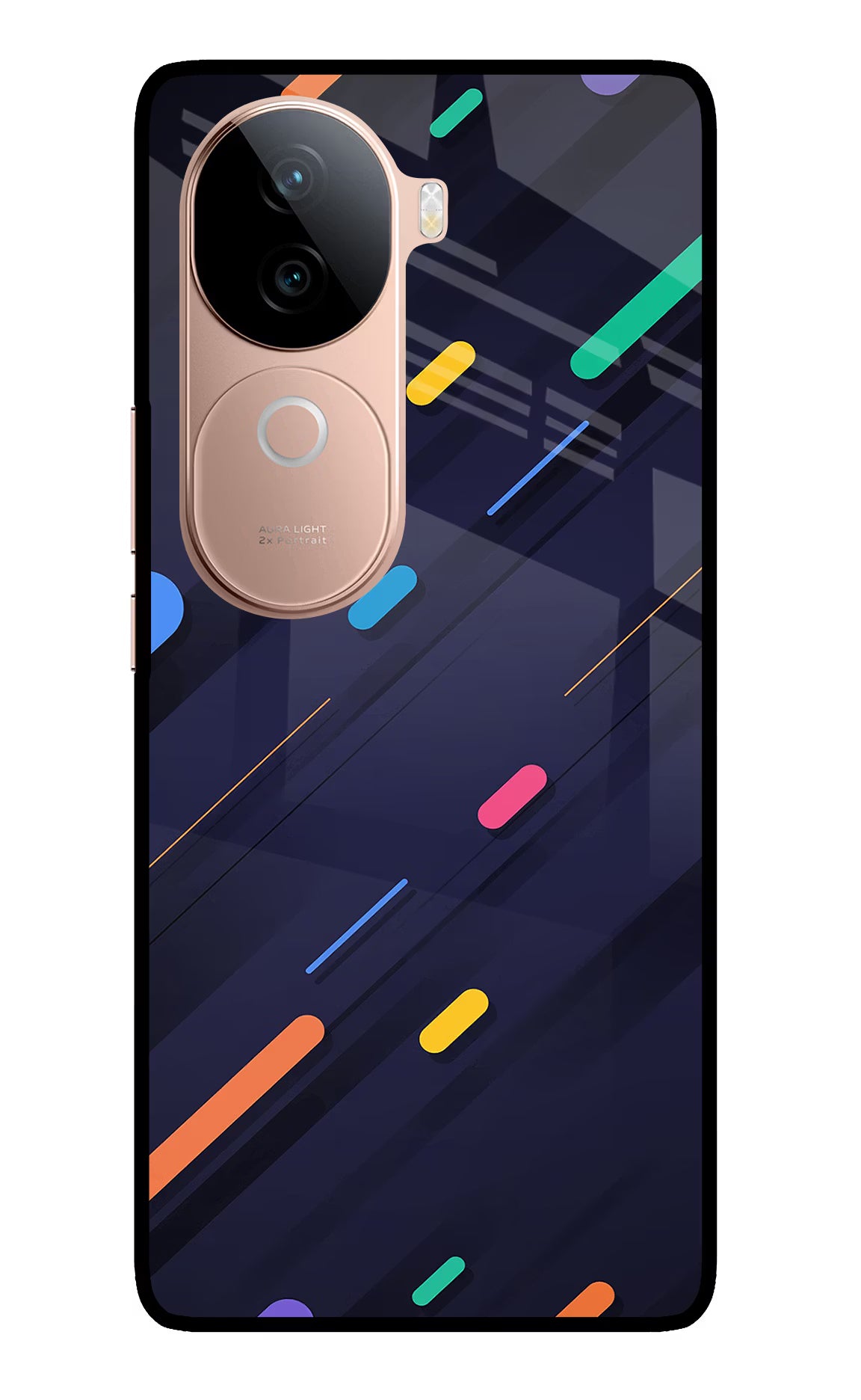 Abstract Design IQOO Z9s 5G Glass Case Back Cover by Casekaro