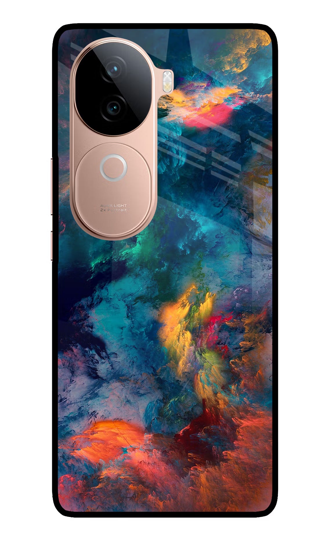 Artwork Paint IQOO Z9s 5G Glass Case Back Cover by Casekaro