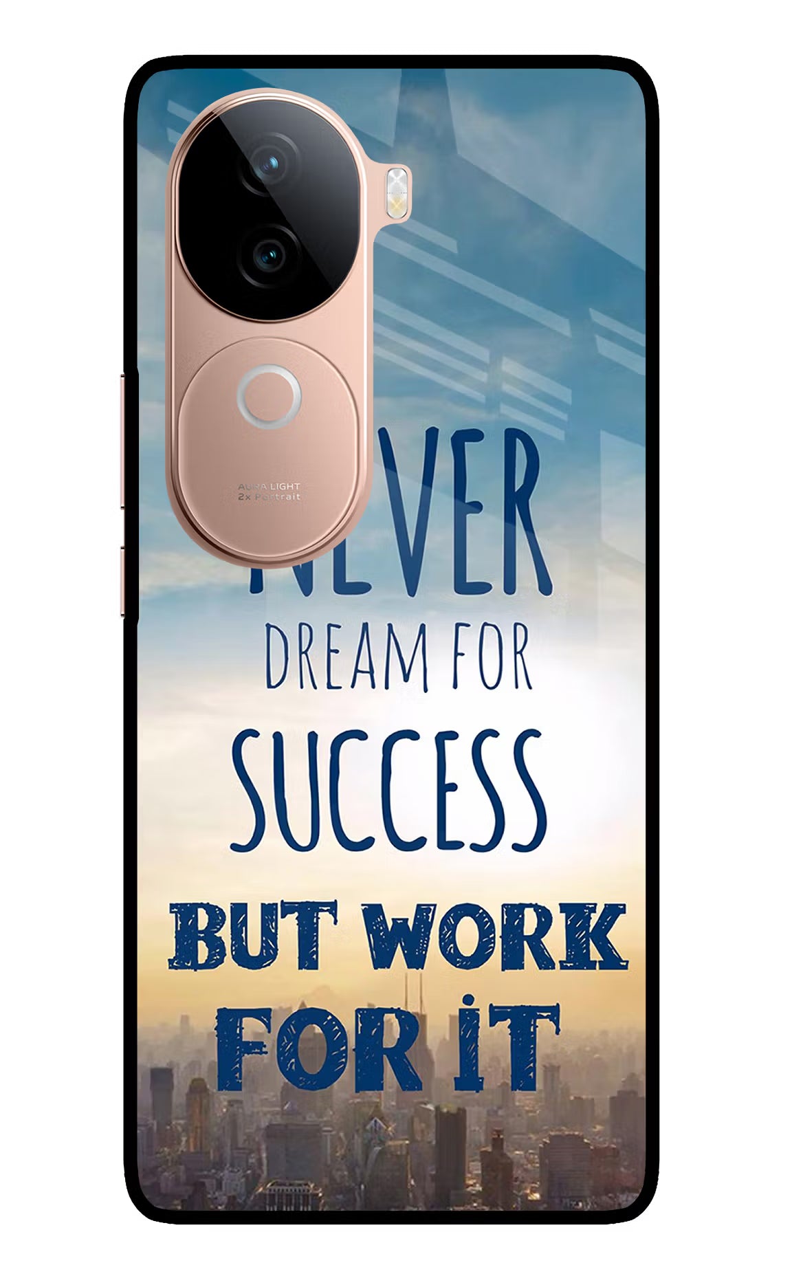 Never Dream For Success But Work For It IQOO Z9s 5G Glass Case