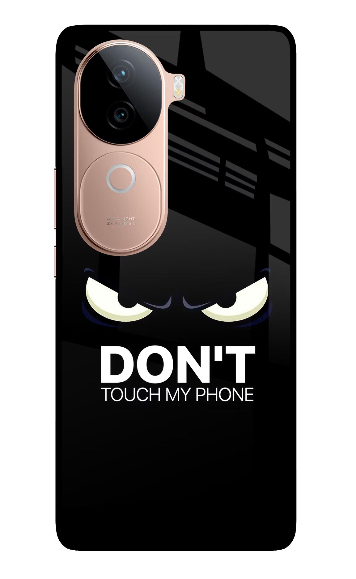 Don'T Touch My Phone IQOO Z9s 5G Glass Case Back Cover by Casekaro