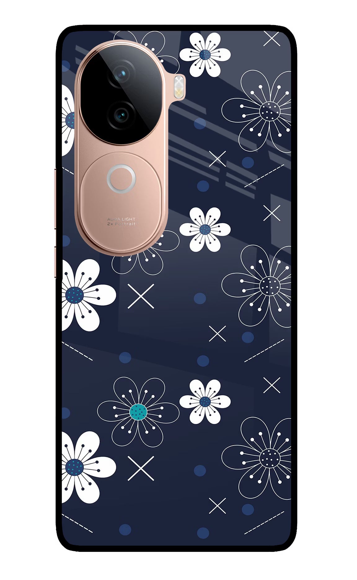 Flowers IQOO Z9s 5G Glass Case Back Cover by Casekaro