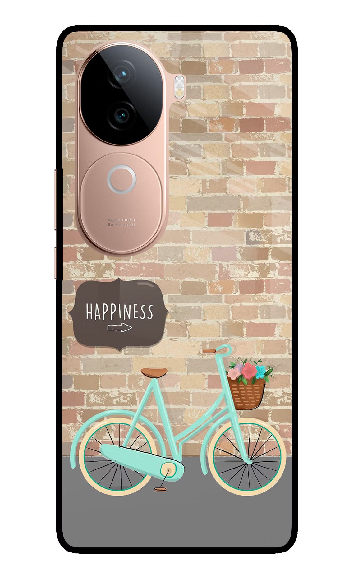 Happiness Artwork IQOO Z9s 5G Glass Case Back Cover by Casekaro