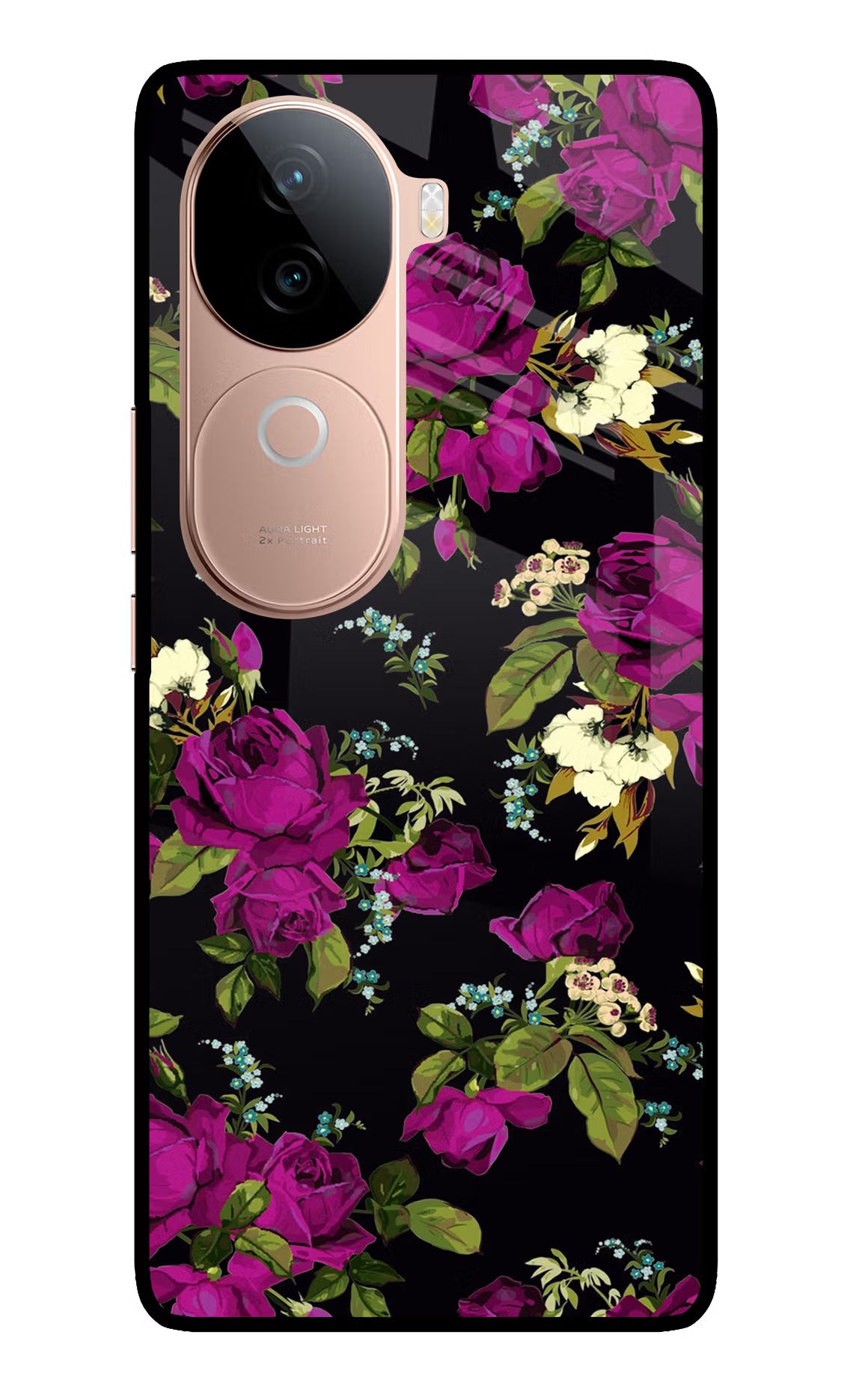 Flowers IQOO Z9s 5G Glass Case Back Cover by Casekaro