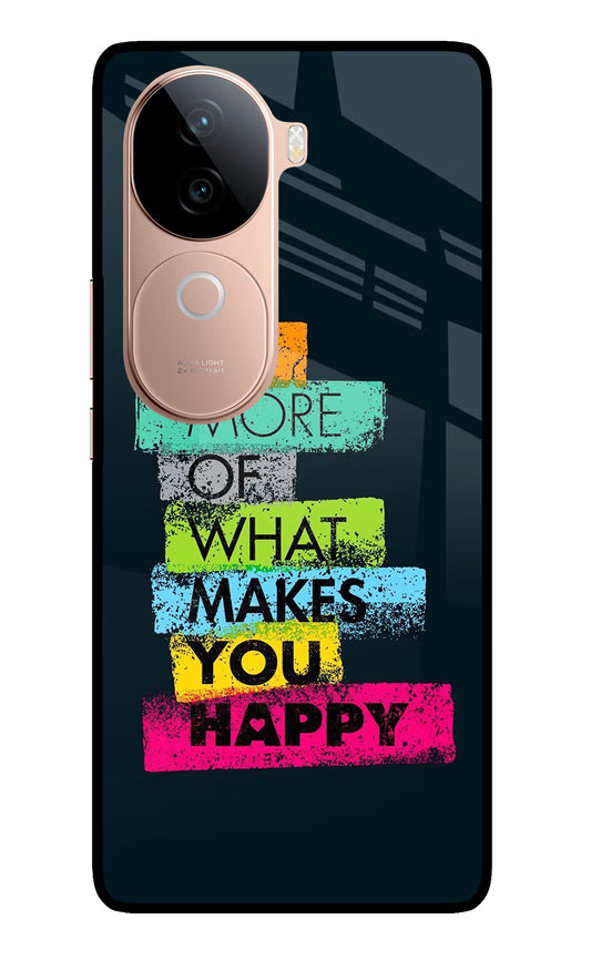 Do More Of What Makes You Happy IQOO Z9s 5G Glass Case