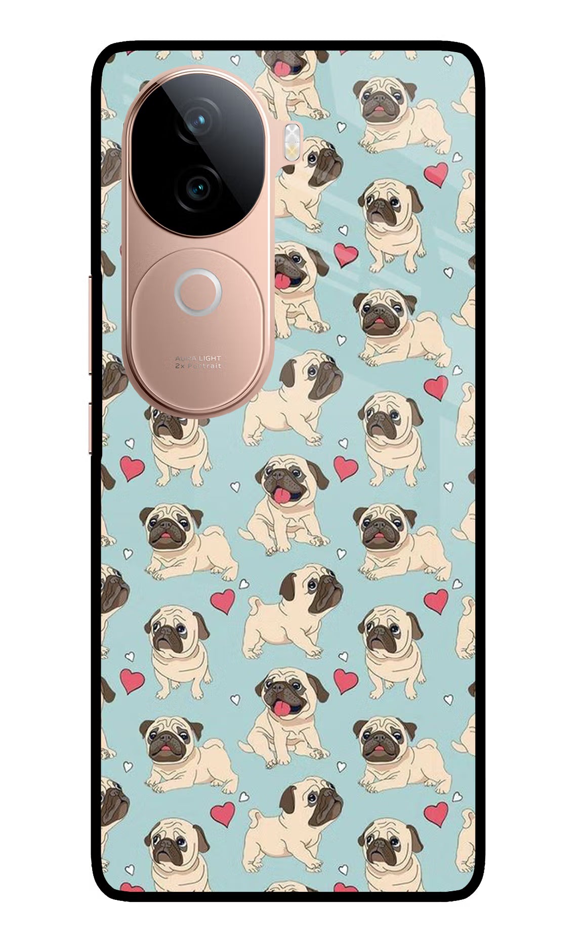 Pug Dog IQOO Z9s 5G Glass Case Back Cover by Casekaro