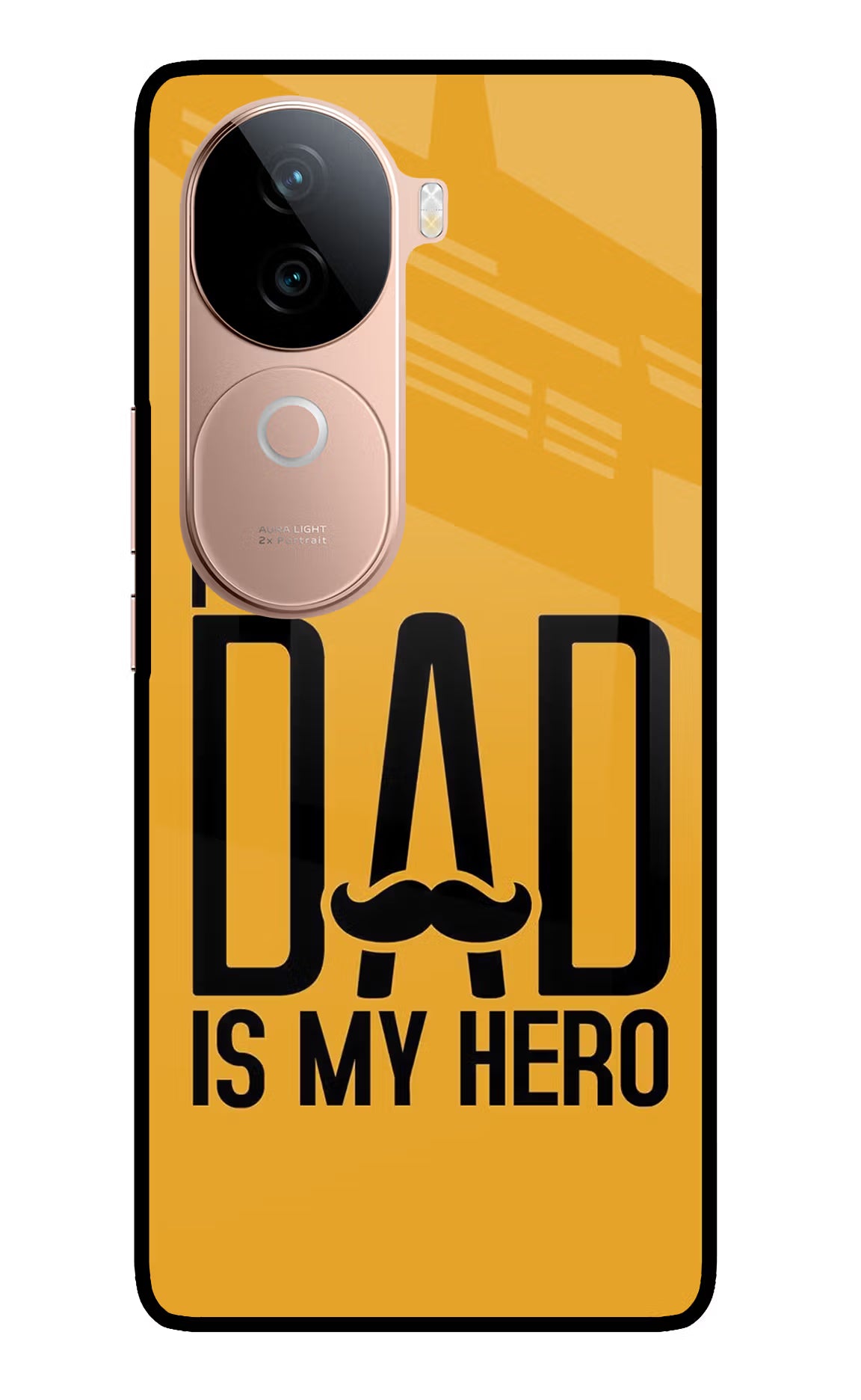 My Dad Is My Hero IQOO Z9s 5G Glass Case Back Cover by Casekaro