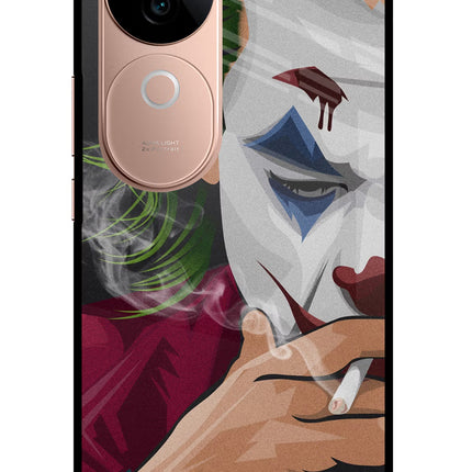 Joker Smoking IQOO Z9s 5G Glass Case Back Cover by Casekaro