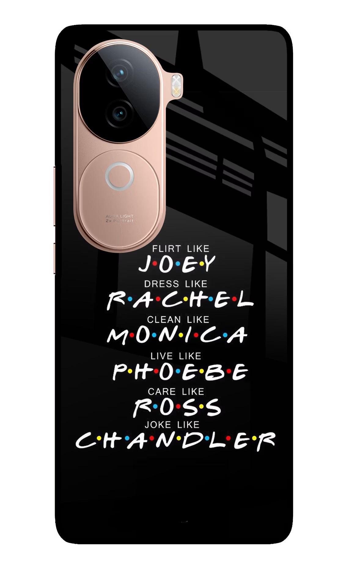 FRIENDS Character IQOO Z9s 5G Glass Case