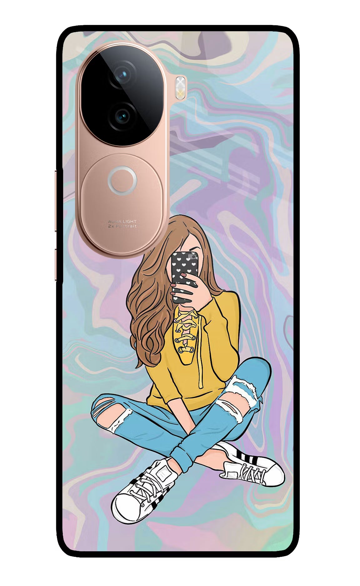 Selfie Girl IQOO Z9s 5G Glass Case