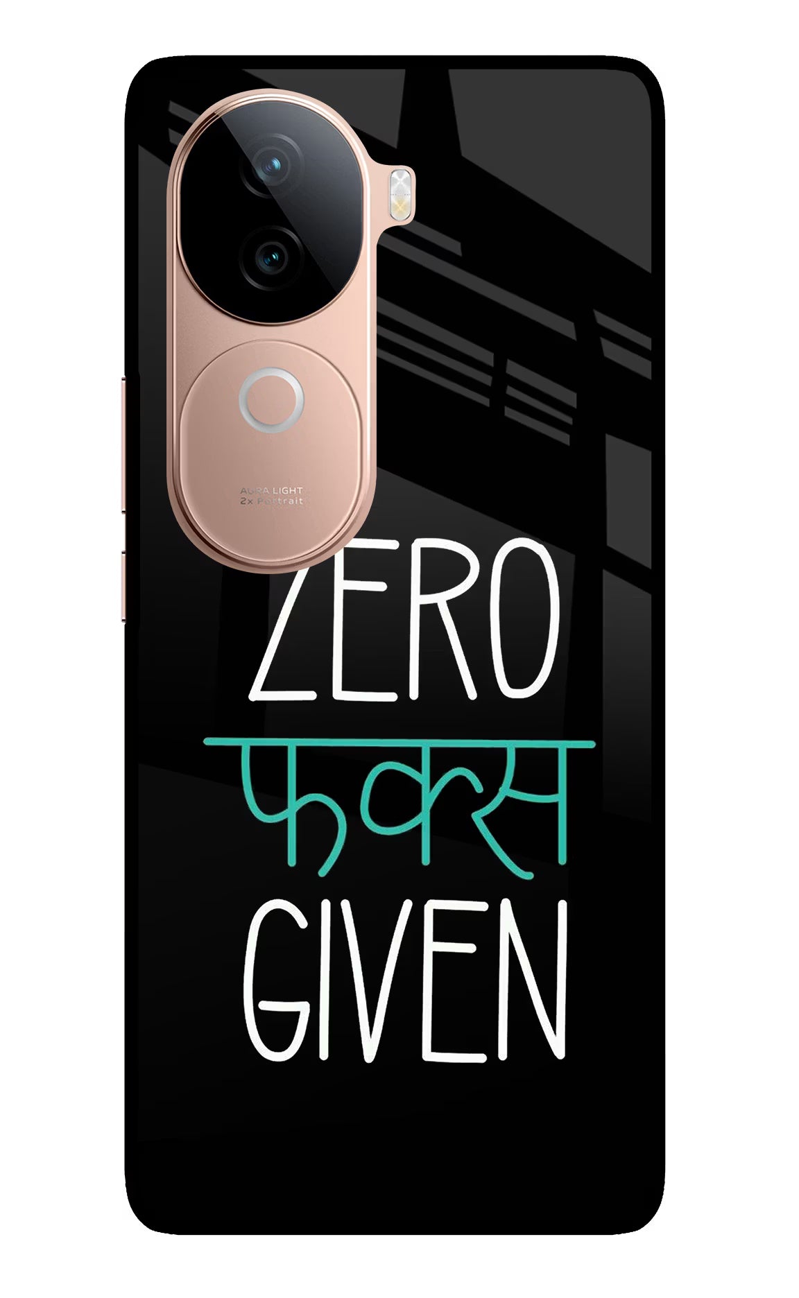 Zero Fucks Given IQOO Z9s 5G Glass Case Back Cover by Casekaro