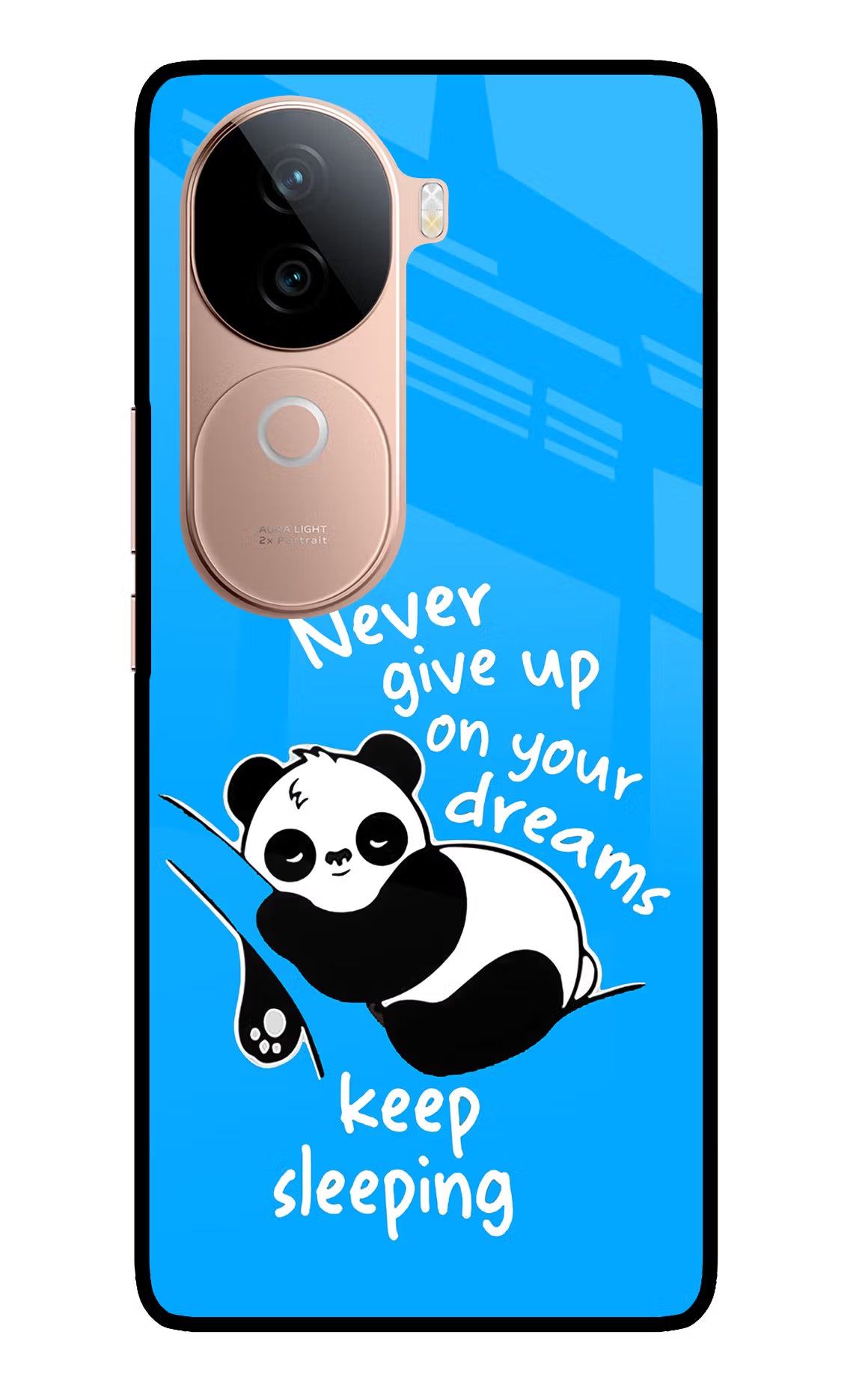 Keep Sleeping IQOO Z9s 5G Glass Case Back Cover by Casekaro