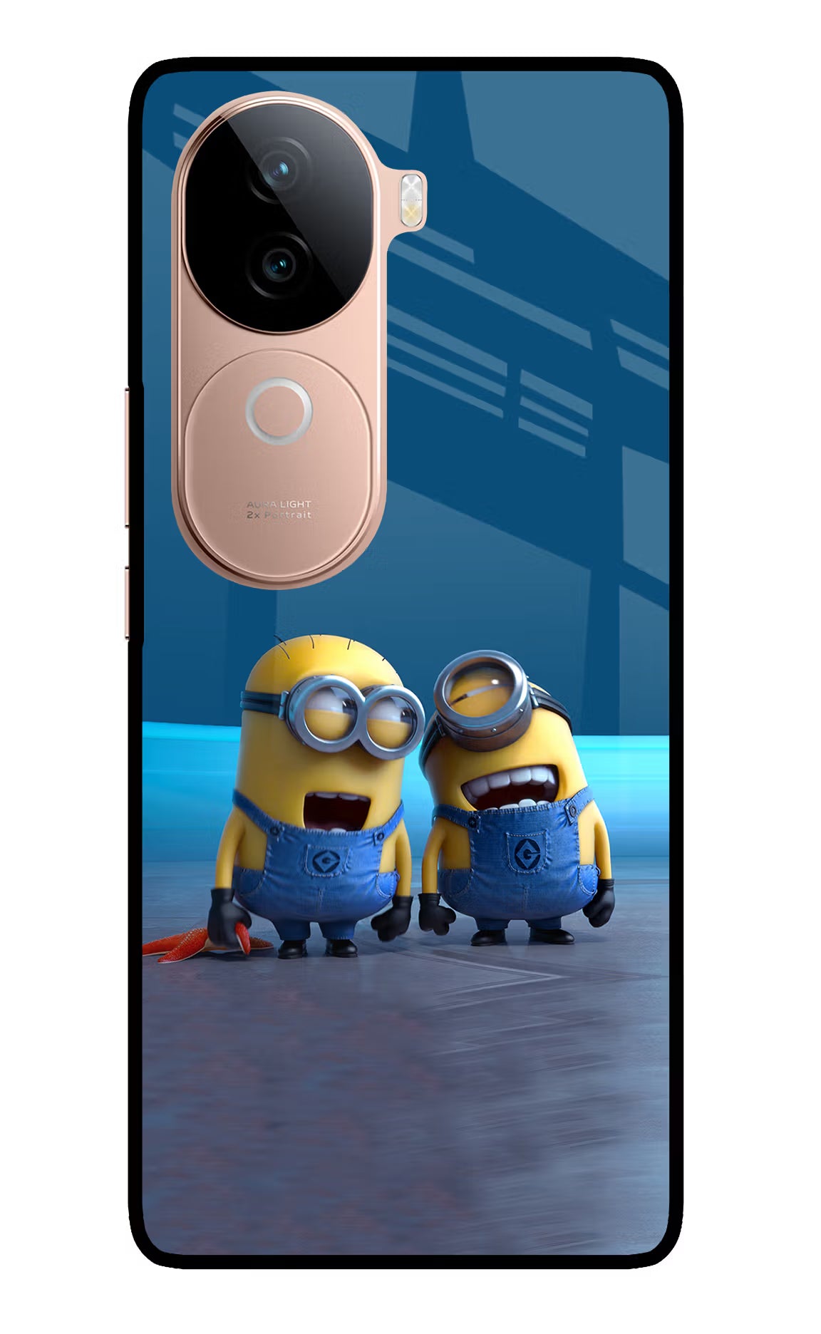 Minion Laughing IQOO Z9s 5G Glass Case Back Cover by Casekaro