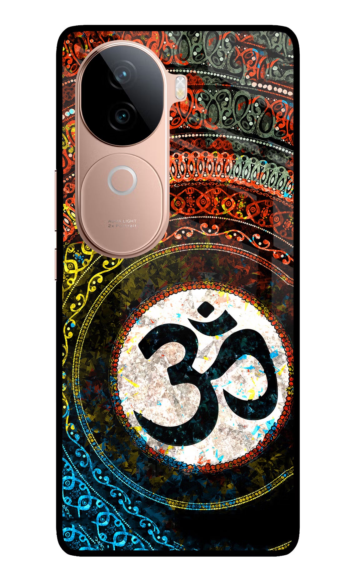 Om Cultural IQOO Z9s 5G Glass Case Back Cover by Casekaro