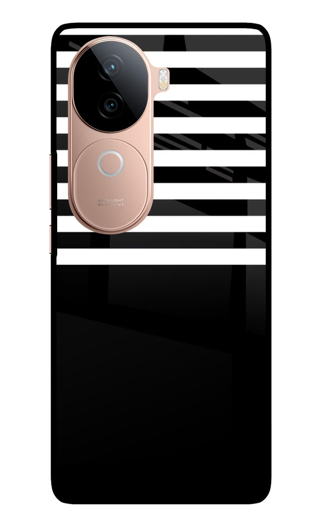 Black and White Print IQOO Z9s 5G Glass Case