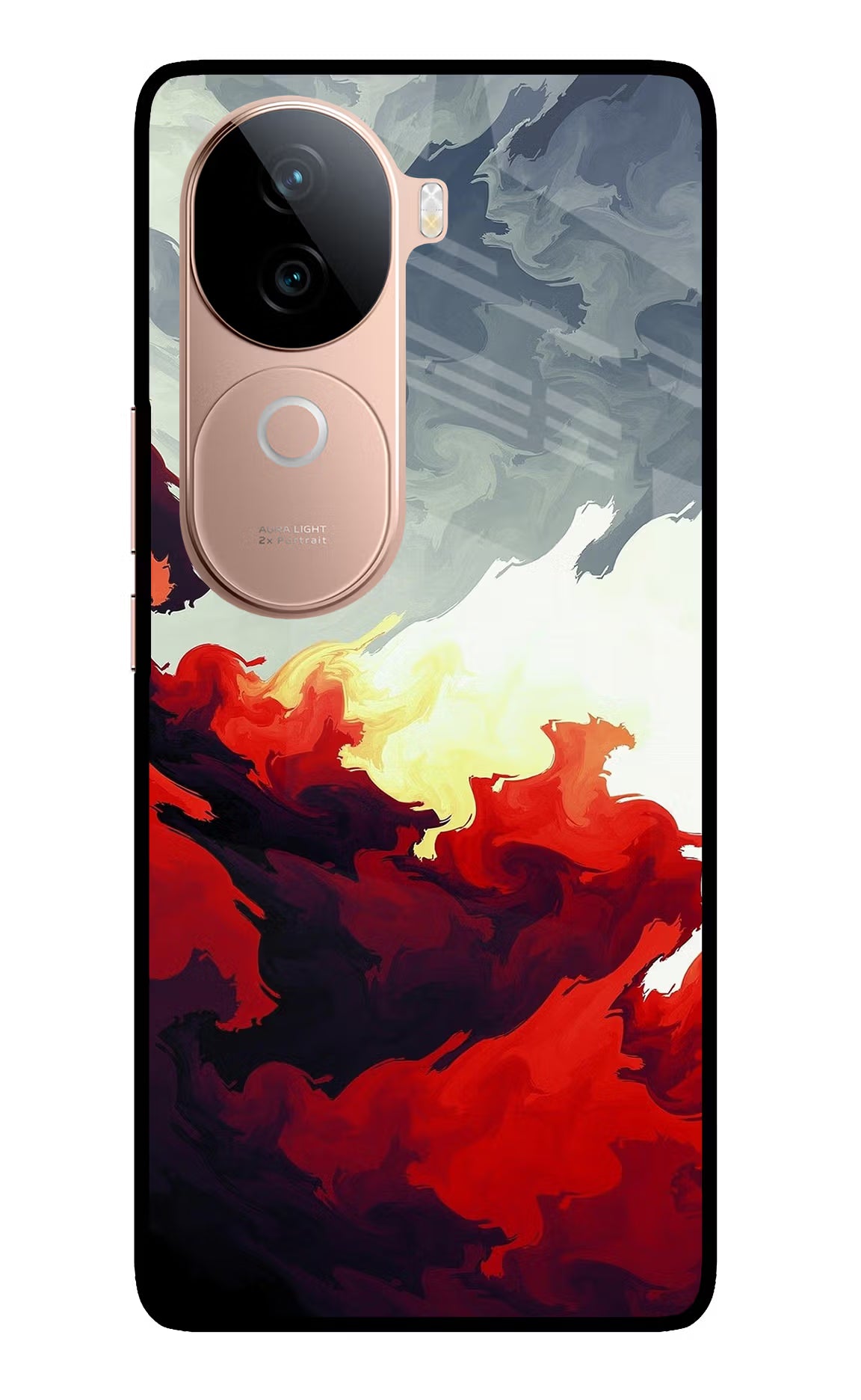 Fire Cloud IQOO Z9s 5G Glass Case
