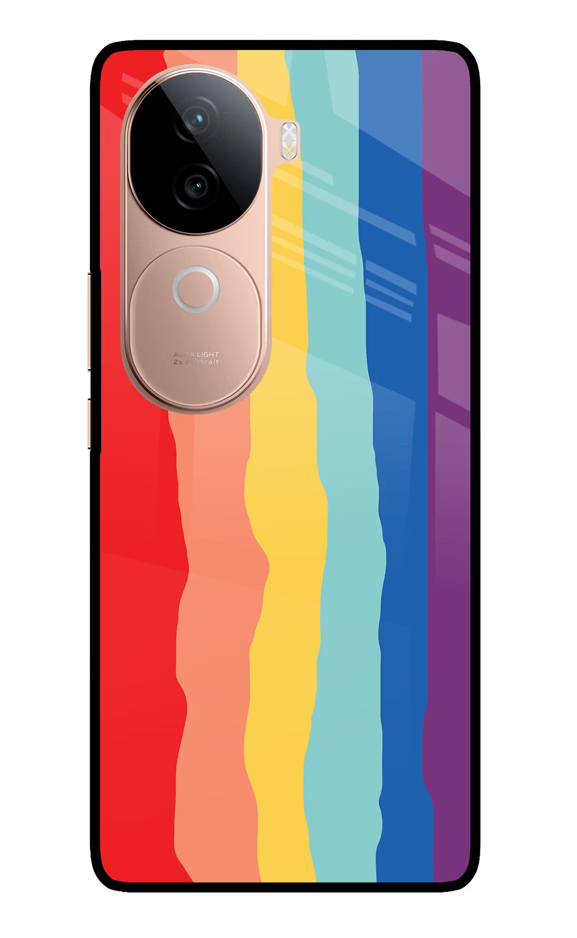 Rainbow IQOO Z9s 5G Glass Case
